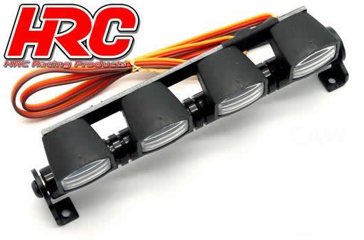 Set di illuminazione - 1/10 or Monster Truck - LED - JR Connetore - Barra di tetto - tipo A Bianco