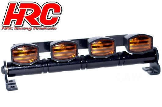 Set di illuminazione - 1/10 or Monster Truck - LED - JR Connetore - Barra di tetto - tipo A Giallo