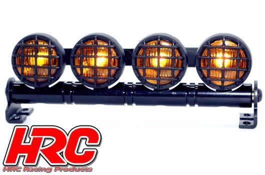 HRC Racing - HRC8724BY - Light Kit - 1/10 or Monster Truck - LED - JR Plug - Roof Light Bar - Type B Yellow