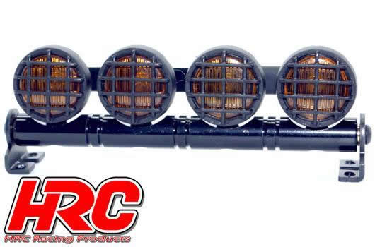 Set di illuminazione - 1/10 or Monster Truck - LED - JR Connetore - Barra di tetto - tipo B Giallo