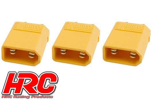 HRC Racing - HRC9090A - Connector - XT30 - Male (3 pcs) - Gold