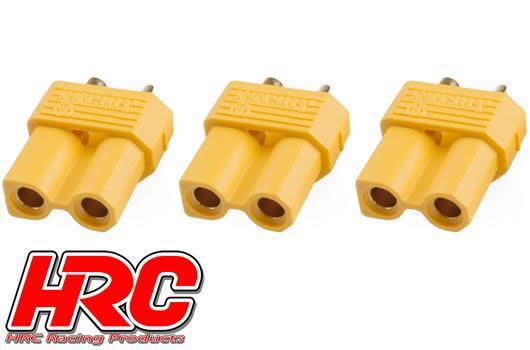 HRC Racing - HRC9091A - Connector - XT30 - Female (3 pcs) - Gold