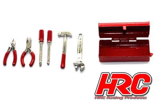 HRC Racing - HRC25096A - Parti di carrozzeria - 1/10 accessorio - Scale - Metal Toolbox