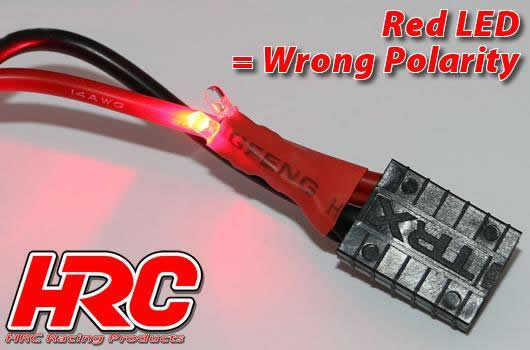 Cavo Charge & Drive - 5mm bullet a Connetore Batteria EC3 & Balancer con Polarity Check LED - Gold