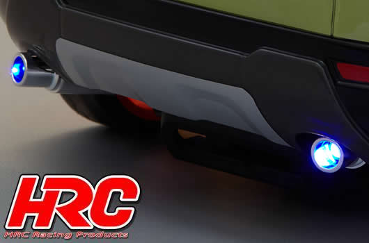 HRC Racing - HRC25113D - Pièces de carrosserie - Accessoires 1/10 - Scale - Echappement Factice - LED compatible - Type simple (2 pces)