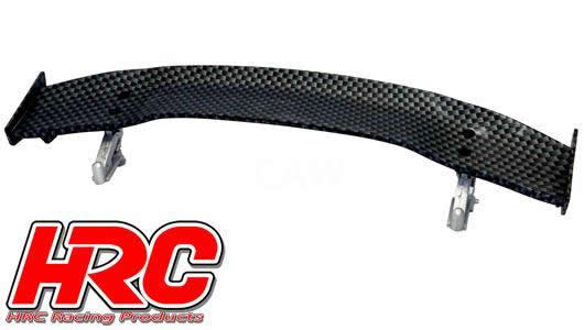 HRC Racing - HRC25120F - Parti di carrozzeria - 1/10 accessorio - Scale - Touring / Drift Alettoni posteriore - Finitura Carbonio - Tipo F