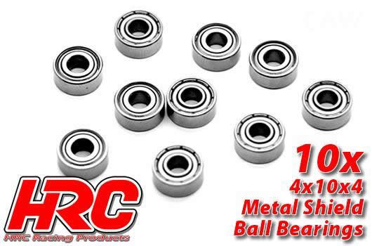 HRC Racing - HRC1222 - Roulements à billes - métrique -  4x10x4mm (10 pces)
