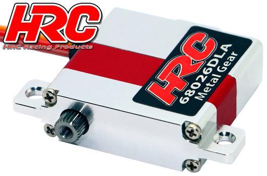 HRC Racing - HRC68026DLA - Servo - Digital - 30x10x30mm / 24g - 6.9kg/cm  - Pignons métal - Boitier Aluminium Laydown - Double roulement à billes