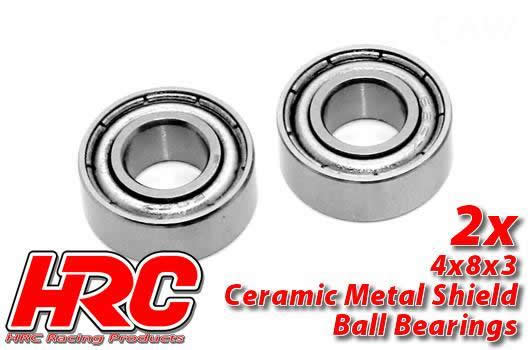 HRC Racing - HRC1208CA - Kugellager - metrisch -  4x 8x3mm - Keramik (2 Stk.)