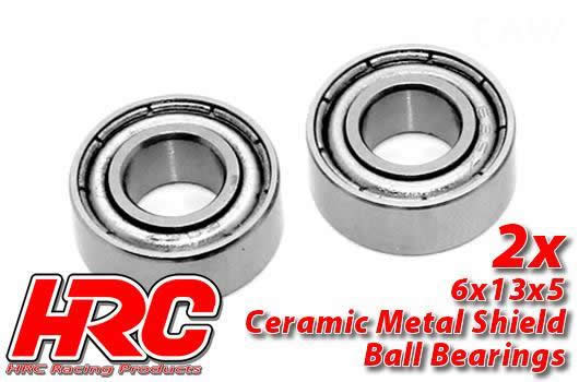 HRC Racing - HRC1252CA - Ball Bearings - metric -  6x13x5mm -  Ceramic (2 pcs)