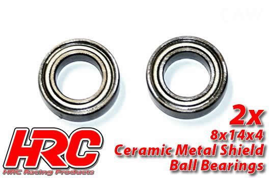 HRC Racing - HRC1256CA - Ball Bearings - metric -  8x14x4mm - Ceramic (2 pcs)