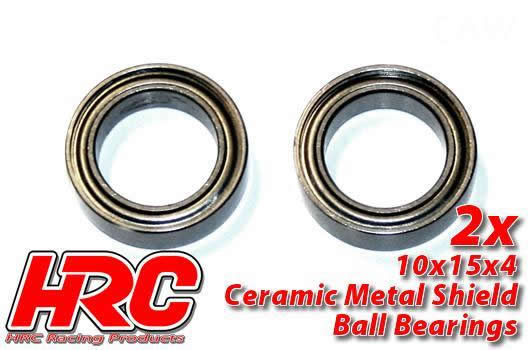 HRC Racing - HRC1264CA - Ball Bearings - metric - 10x15x4mm - Ceramic (2 pcs)
