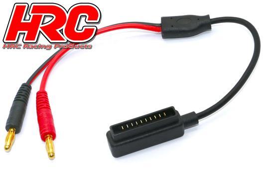 HRC Racing - HRC9101MA - Charger Lead - Banana Plug to DJI Mavic Battery Plug - 300mm - Gold