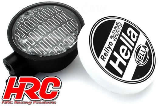 Lichtset - 1/10 oder Monster Truck - LED - JR Stecker - Hella Cover - 2x Weiss LED