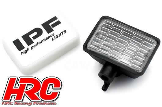 Set d'éclairage - 1/10 ou Monster Truck - LED - Prise JR - IPF Cover - 4x LED Blanches