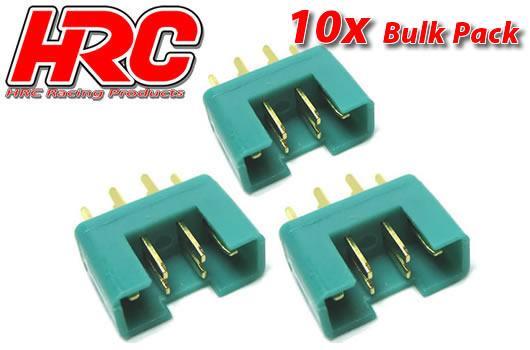 HRC Racing - HRC9092B - Stecker - MPX - männchen (10 Stk.) - Gold