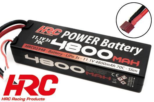 HRC Racing - HRC02348D - Battery - LiPo 3S - 11.1V 4800mAh 70C - Hard Case SLIM LCG - Ultra T 138x46x25mm
