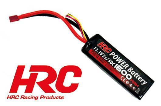 HRC Racing - HRC04316D - Battery - LiPo 3S - 11.1V 1600mAh 50C No Case RC Car Micro - Ultra T - 97x31x20mm