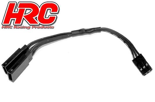 HRC Racing - HRC9249K - Kabel - Y - JR typ - 12cm - Schwarz/Schwarz/Schwarz -22AWG