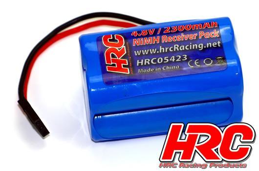 Accu - 4 Eléments - Accu récepteur - 4.8V 2300mAh NiMH- AA bloc - JR 50x30x30mm
