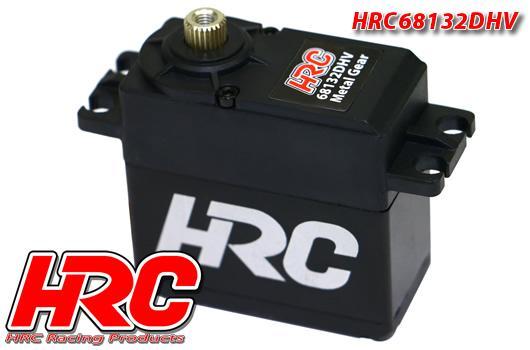 HRC Racing - HRC68132DHV - Servo - Digital - HV - 40x41x20mm / 53g - 32kg/cm - Pignons Métal - Etanche - Double roulement à billes
