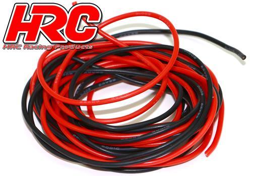 HRC Racing - HRC9591F - Cavo - 22 AWG/ 0.33mm2 - Rosso e Nero - Plato (2m)