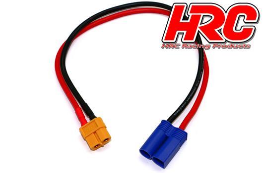 HRC Racing - HRC9608 - Cavo di carico - Gold - Connetore XT60 a Connetore Batteria EC5-300mm