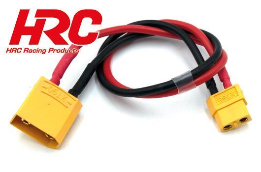 HRC Racing - HRC9609 - Charger Lead - Gold - XT60 (F) Charger to XT90 (M) Battery - 300 mm