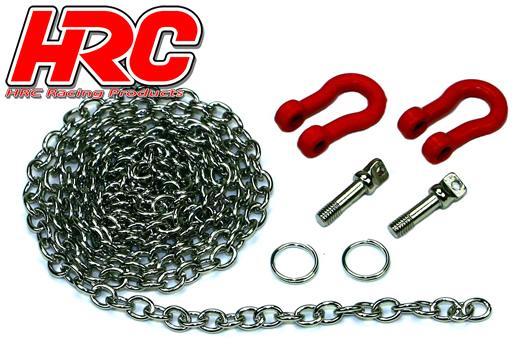 HRC Racing - HRC25203 - Pièces détachées - 1/10 Crawler - Scale - Anneau de charnière en métal  longeur:950 mm