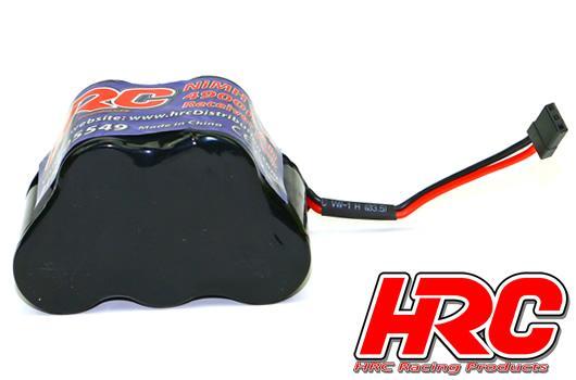 Battery - 5 cells - Receiver pack - 6V NiMH 4900mAh Sub-C - hump - JR