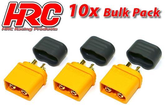 HRC Racing - HRC9094PB - Stecker - XT60 mit Kappe - männchen (10 Stk.) - Gold