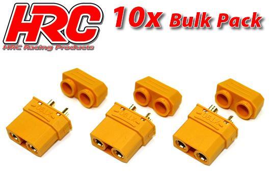 HRC Racing - HRC9097PB - Connector - XT90 with CAP - Female (10 pcs) - Gold