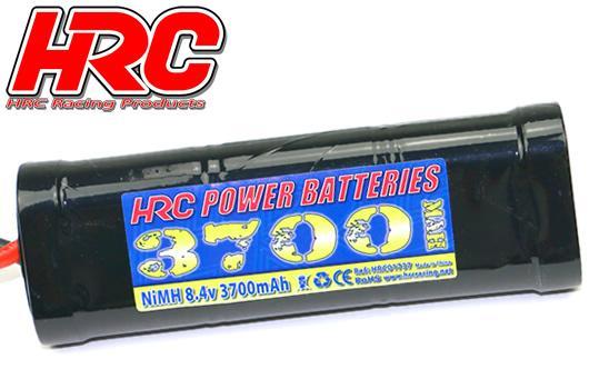 HRC Racing - HRC01737D - Akku - 7 Zellen - HRC Power Batteries - NiMH - 8.4V 3700mAh - Hump Stick - Ultra T (Dean's Kompatible) 