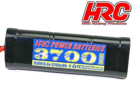 HRC Racing - HRC01737T - Accu - 7 Eléments  - HRC Power Batteries  - NiMH - 8.4V 3700mAh - Hump Stick - TRX