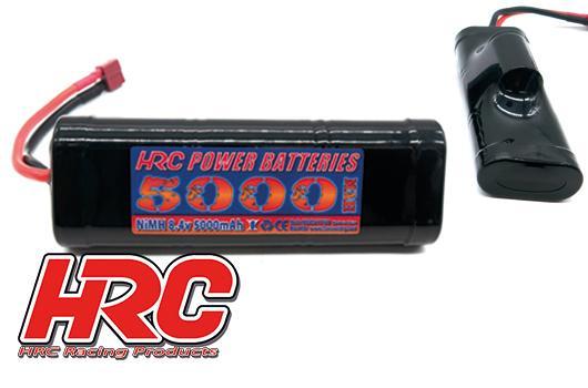 HRC Racing - HRC01750D - Akku - 7 Zellen - HRC Power Batteries - NiMH - 8.4V 5000mAh - Hump Stick - Ultra T (Dean's Kompatible) 