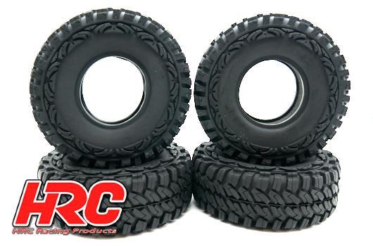 HRC Racing - HRC61185A - Pneus - 1/10 Crawler - 1.9" - Crawler Master (4 pces)