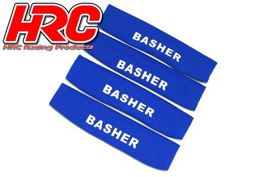 Option Part - 1/10 Off Road - Shock Socks 80x20-25mm - - Blue (4pcs)