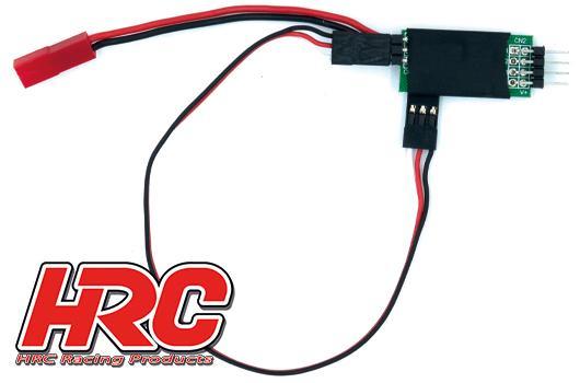 HRC Racing - HRC9258C - Interrupteur - On/Off - Commandé par radio - BEC / BEC (JR / Récepteur)