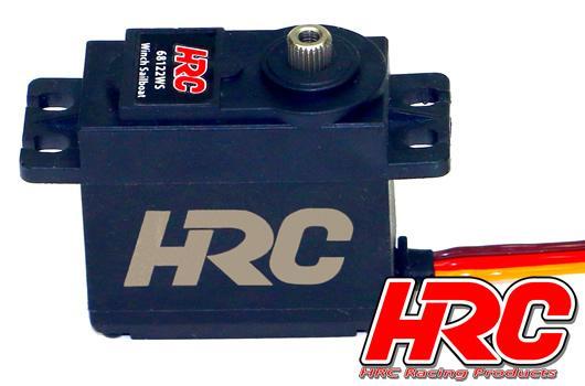 HRC Racing - HRC68122WS - Servo - Digital - 40x38x20mm - 22kg/cm - 360° Servo - Pignons métal - Etanche - Double roulement à billes