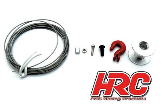 HRC Racing - HRC25005SH - Pièces de carrosserie - Accessoires 1/10 - Scale - Rouleau, corde, crochet p. treuil - Crawler