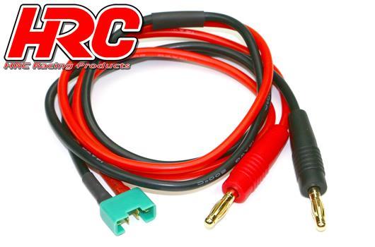 HRC Racing - HRC9106-6 - Charger Lead - 4mm Bullet to MPX Battery Plug - 600mm - Gold