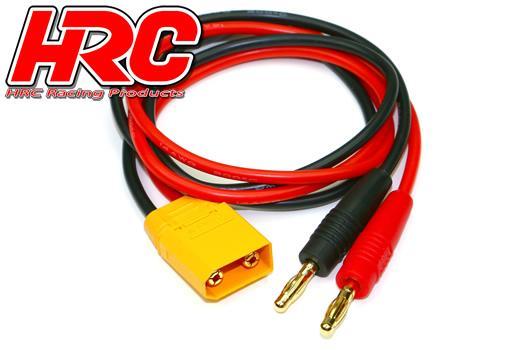 HRC Racing - HRC9109-6 - Charger Lead - 4mm Bullet to XT90 Battery Plug - 600mm - Gold
