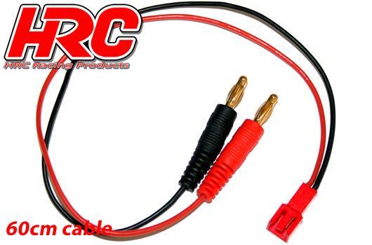HRC Racing - HRC9116-6 - Charger Lead - 4mm Bullet to Molex Micro Battery Plug - 600mm - Gold