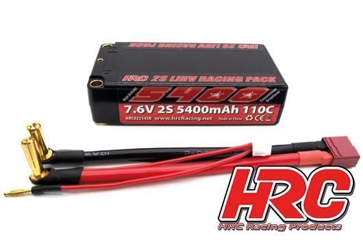 HRC Racing - HRC02254SR5 - Battery - LiPo HV 2S - 7.6V 5400mAh 110C - Graphene - Shorty 5mm 95x45x25mm