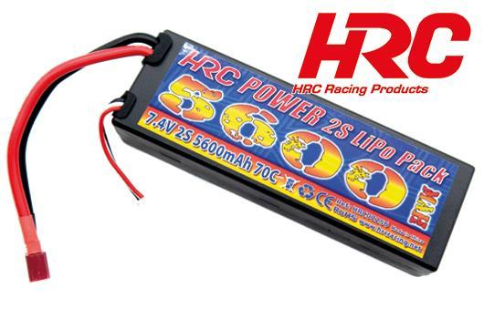 HRC Racing - HRC02256D - Batteria - LiPo 2S - 7.4V 5600mAh 70C - Hard Case - Ultra-T 46.5*25*138.5mm