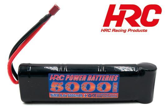 HRC Racing - HRC01750FD - Akku - 7 Zellen - HRC Power Batteries 5000 - NiMH - 8.4V 5000mAh - Flat Stick - Ultra T (Dean's Kompatible) Stecker