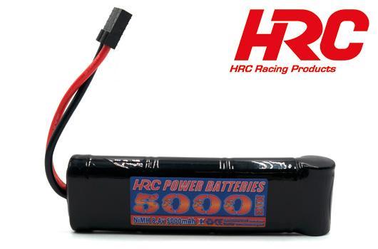 HRC Racing - HRC01750FT - Battery - 7 cells - HRC Power Batteries 5000 - NiMH - 8.4V 5000mAh - Flat Stick - TRX Plug