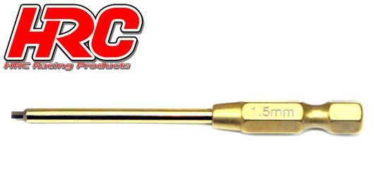 HRC Racing - HRC4054S-15 - Outil - Embout hexagonal pour tournevis électrique - Titanium coated - 1.5mm