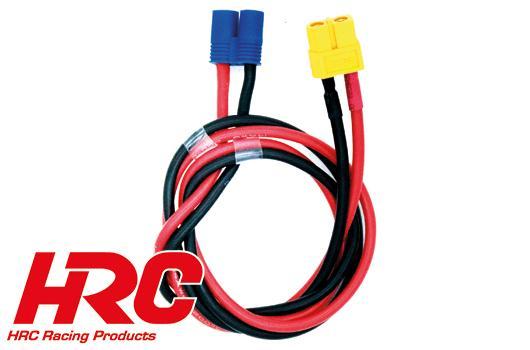 HRC Racing - HRC9613-6 - Cavo di carico - Gold - Connetore XT60 a Connetore Batteria EC3 - 600mm