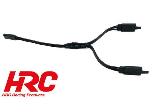 HRC Racing - HRC9249KC - Kabel - Y - JR typ - 14cm - Schwarz/Schwarz/Schwarz - 22AWG - with Clip